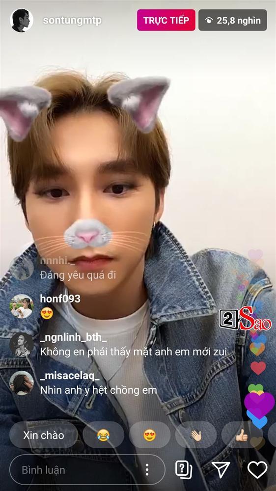 Sơn Tùng bấm nhầm hiệu ứng trang điểm khi livestream, dân mạng muốn cứu anh ấy mà không được-7
