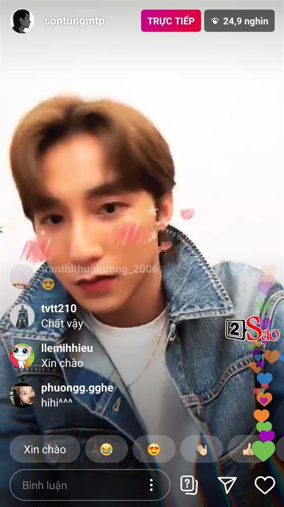 Sơn Tùng bấm nhầm hiệu ứng trang điểm khi livestream, dân mạng muốn cứu anh ấy mà không được-2