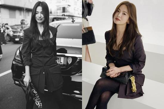 Song Hye Kyo hút ống kính khi dự Tuần lễ thời trang Milan