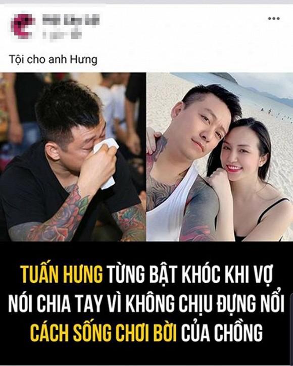 Tuấn Hưng lên tiếng về tin đồn vợ nói chia tay vì không chịu đựng nổi tính cách chơi bời của chồng-1