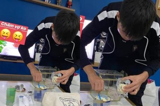 Cầu thủ Duy Mạnh lên chức bố sau gần 1 tháng lấy vợ?