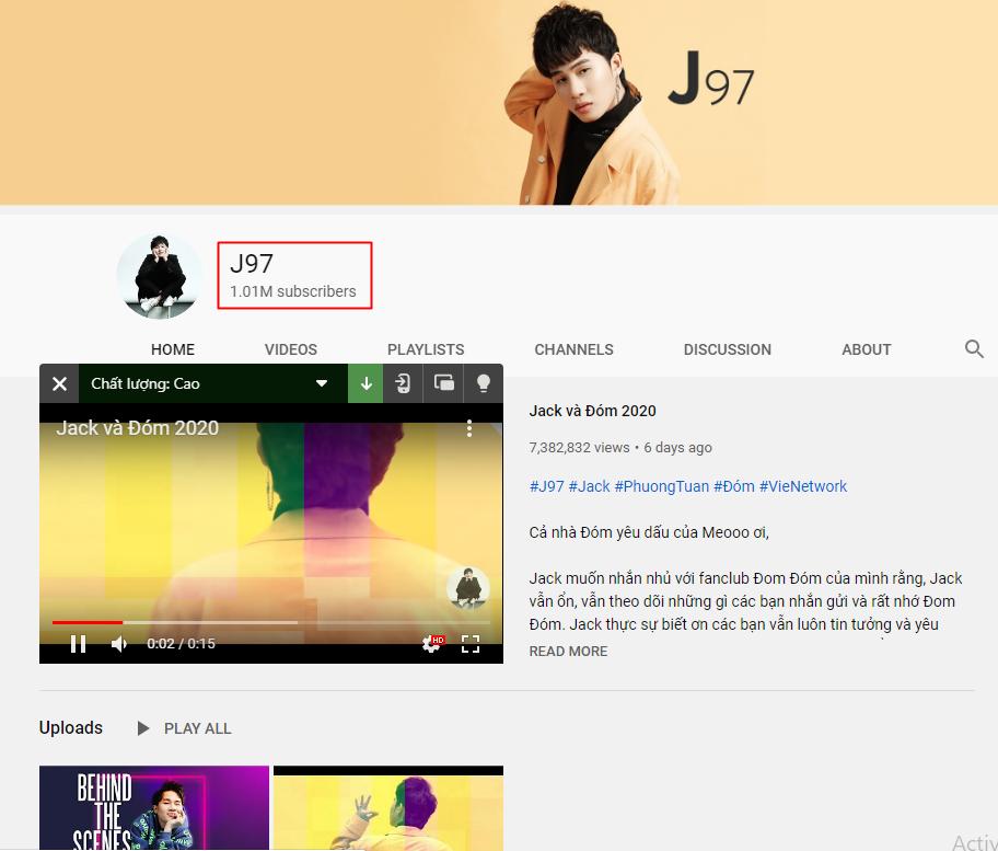 Jack xuất sắc rước vàng nhờ kênh Youtube đạt 1 triệu lượt theo dõi nhanh nhất Việt Nam-2