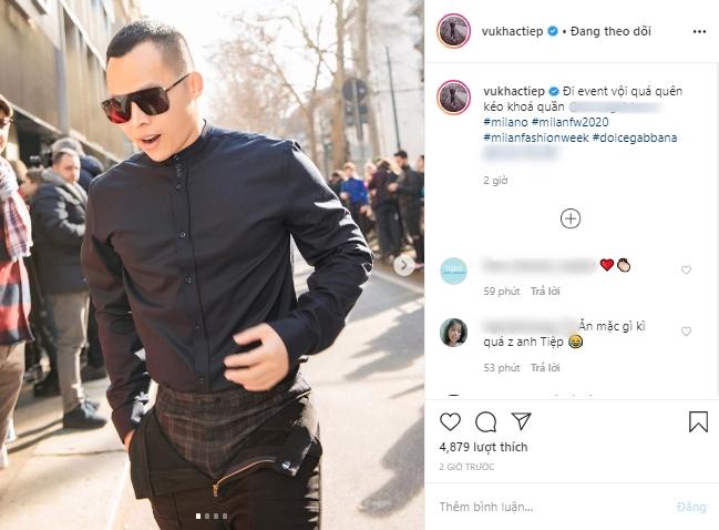 Vũ Khắc Tiệp khiến người xem hết hồn vì thời trang quên kéo khóa quần-1