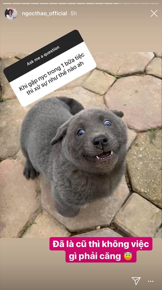 Bị hỏi gặp phải người cũ nên cư xử thế nào, Ngọc Thảo tỉnh bơ: Đã là cũ thì không việc gì phải căng-1
