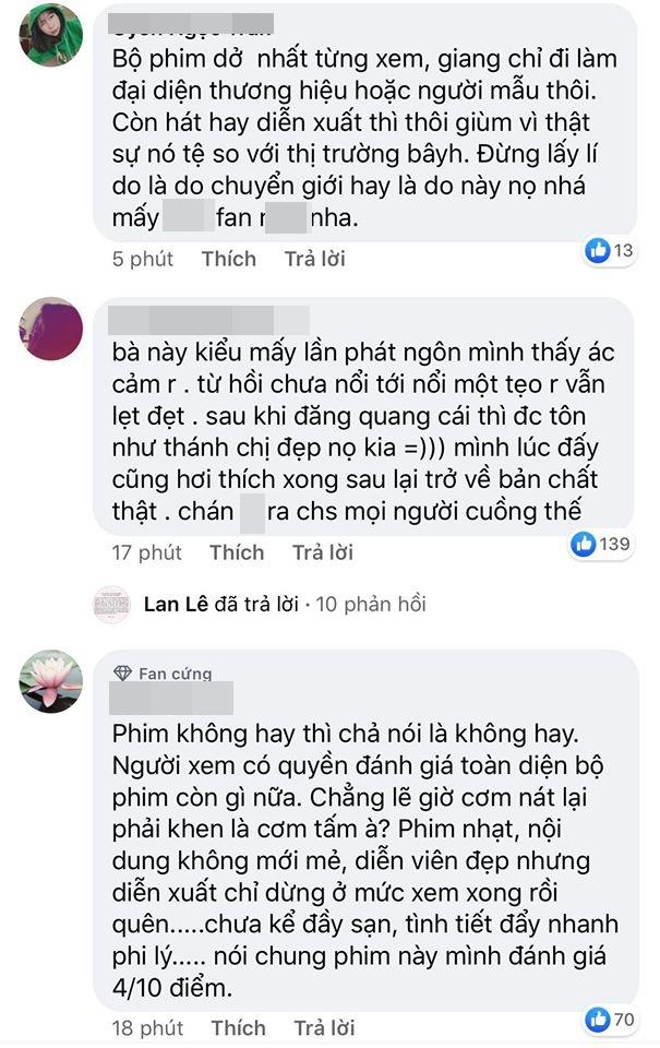 Hương Giang phản kháng khi bị chê diễn dở, dân mạng quật lại: Hoa hậu Quốc tế mà tính cách ao làng-6