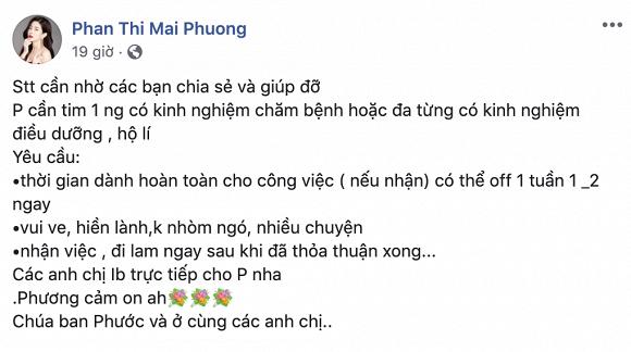 Mai Phương tuyển điều dưỡng chăm mình trong bệnh viện nhưng tiêu chí công việc mới gây bất ngờ-1