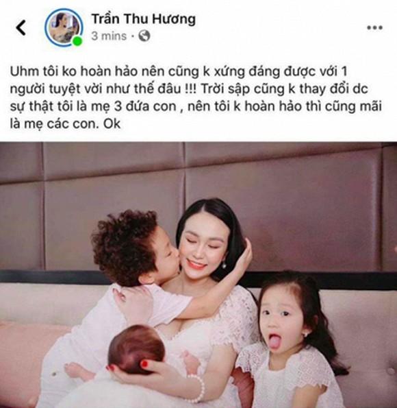 Vừa phủ nhận ly hôn, bà xã Tuấn Hưng lại gây hoang mang với dòng trạng thái tức tưởi-2