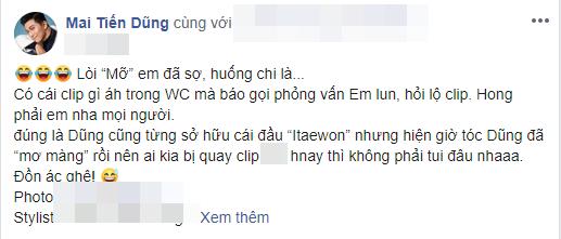 Mai Tiến Dũng bị nghi ngờ lộ clip nóng, Tóc Tiên công khai vào xin link-1