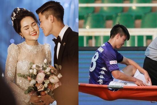 Duy Mạnh ngọt ngào nhắn nhủ bà xã khi bị chấn thương, dân mạng tấm tắc: 'Chân ái là đây chứ đâu'