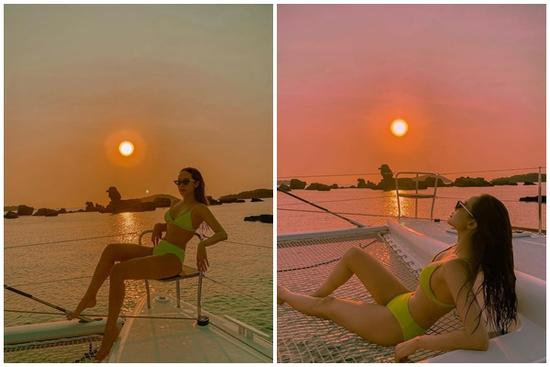 Minh Hằng đăng ảnh bikini giữa mùa dịch, ngâm mình trong nước để da dẻ mặn mòi
