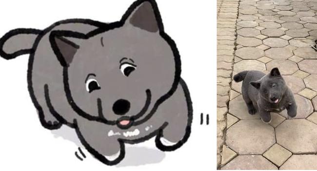 Chú chó nổi tiếng khắp cõi mạng Nguyễn Văn Dúi được fan quốc tế vẽ hình chibi cực yêu-2