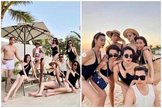 Ăn chơi như hội bạn thân Kỳ Duyên: Diện dresscode bikini mà từ mẹ bỉm đến gái xuân đều sexy hết cỡ