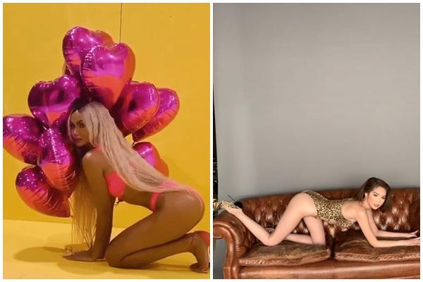 HHen Niê và Ngọc Trinh được đưa lên bàn cân so sánh khi cùng khoe clip hậu trường chụp bikini-7