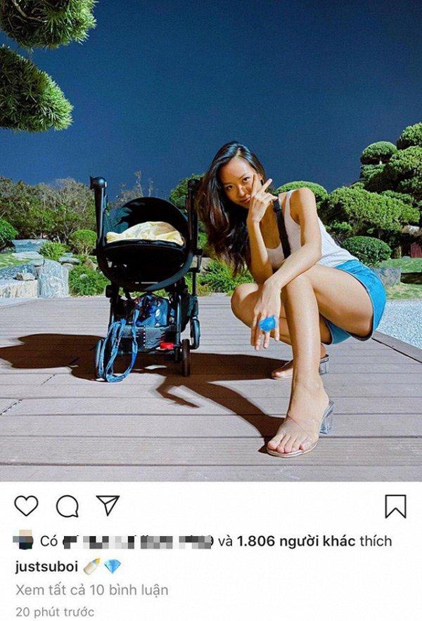 Nữ hoàng rap Việt lộ diện sau sinh, tạo dáng ngầu nhưng dân tình chỉ tập trung vào điều này-1