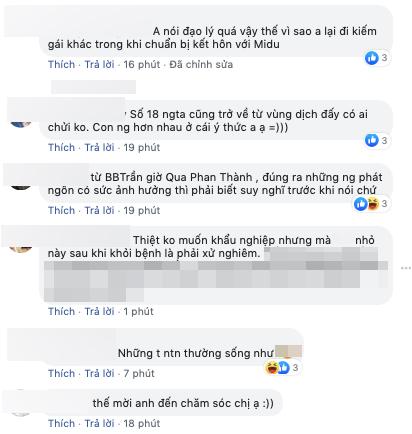 Hôn phu cũ Midu bị chỉ trích khi phát ngôn về ca nhiễm Covid thứ 17: Không có ý thức chính là người đi chửi…-4