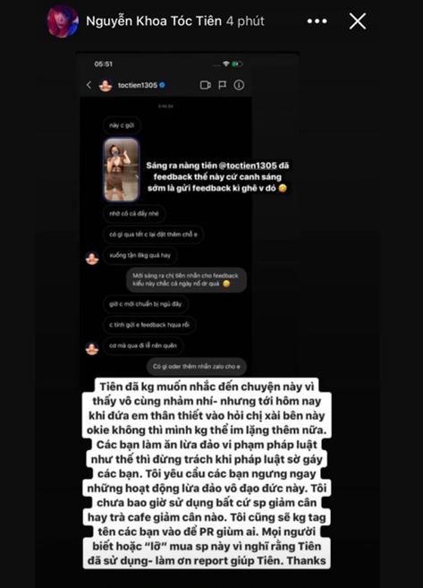 Bị lợi dụng tên tuổi bán thuốc giảm cân, Tóc Tiên yêu cầu: Hãy ngưng ngay những hoạt động vô đạo đức!-1