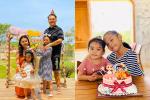 Phạm Quỳnh Anh - Quang Huy vui vẻ đoàn tụ chúc mừng sinh nhật con gái út