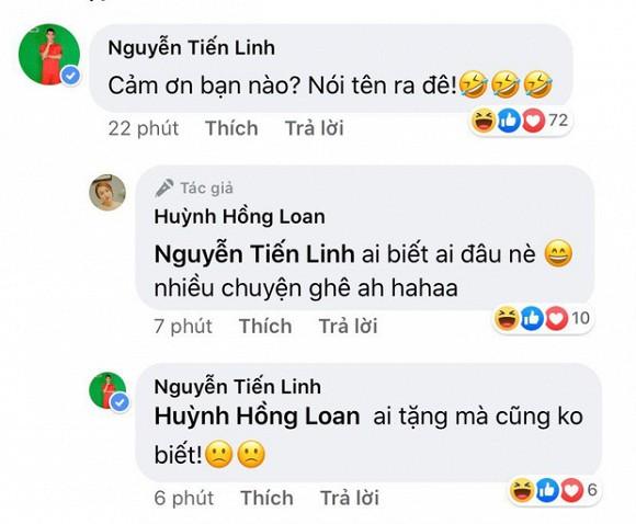 Huỳnh Hồng Loan vừa khoe được tặng hoa ngày 8/3, Tiến Linh lập tức yêu cầu nói rõ tên người gửi-2