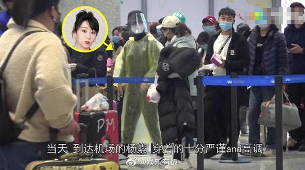 Chẳng cần giữ gìn hình ảnh nghệ sĩ, Dương Tử diện áo mưa, đeo mặt nạ kín mít chống virus corona-6