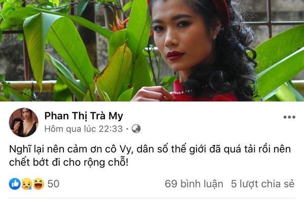 Loạt phát ngôn bị đánh giá vô cảm của diễn viên Trà My trước khi cảm ơn cô Vy giúp dân chết bớt-6