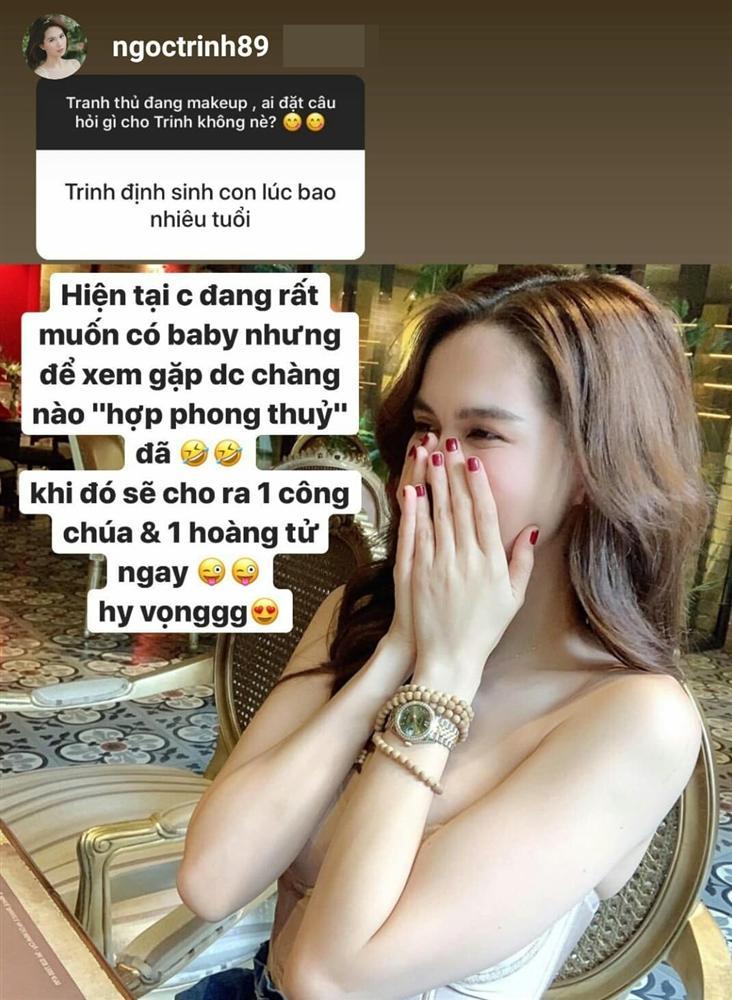 Sau 3 cuộc tình với đại gia tuổi ông - tuổi bố, Ngọc Trinh bất ngờ tiết lộ kế hoạch kết hôn và sinh con-1