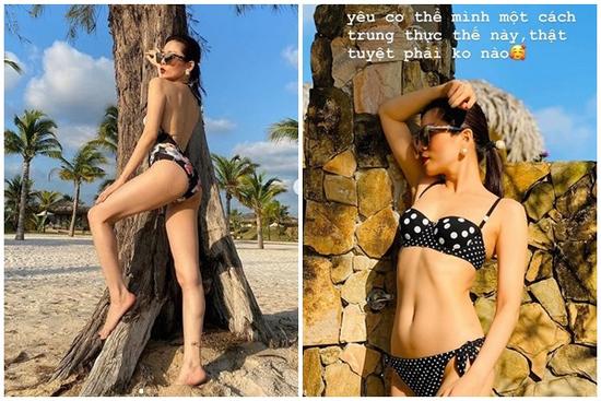 Lệ Quyên khoe hình áo tắm hot đến từng centimet đập tan loạt ảnh 3 vòng như 1