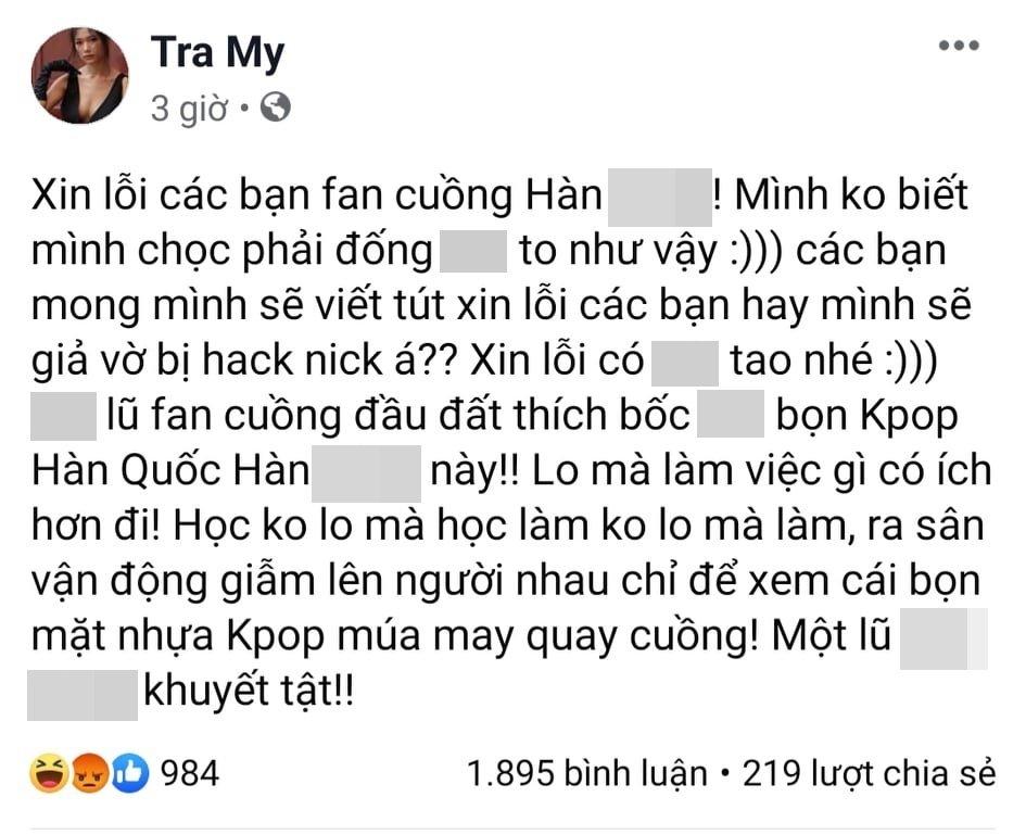 Loạt phát ngôn bị đánh giá vô cảm của diễn viên Trà My trước khi cảm ơn cô Vy giúp dân chết bớt-3