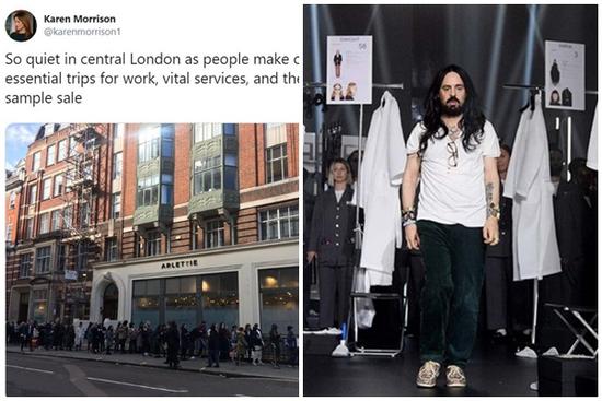 Người dân Anh xếp hàng dài mua đồ Fendi giá rẻ bất chấp dịch Covid-19