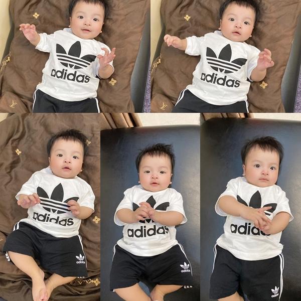 Mới 4 tháng tuổi, con gái Bùi Tiến Dũng đã sở hữu bộ sưu tập hàng hiệu đắt đỏ-1