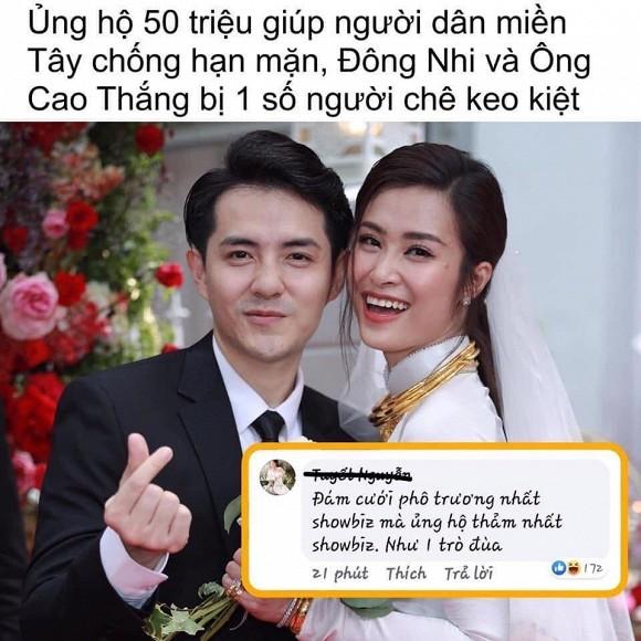 Ủng hộ 50 triệu chống ngập mặn miền Tây, vợ chồng Đông Nhi lại bị chỉ trích keo kiệt-2