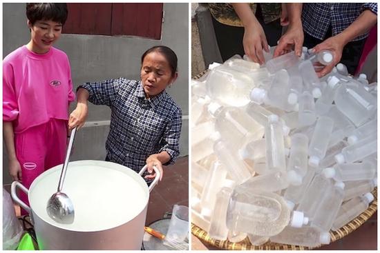 Làm 100 lít nước rửa tay khô phát miễn phí cho mọi người, Bà Tân Vlog được khen tới tấp