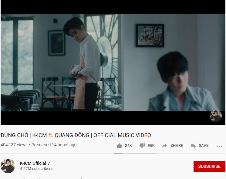 MV mới của K-ICM: Lượt view thảm hại, dislike cao chót vót, người sáng tác khản cổ đòi quyền lợi-2