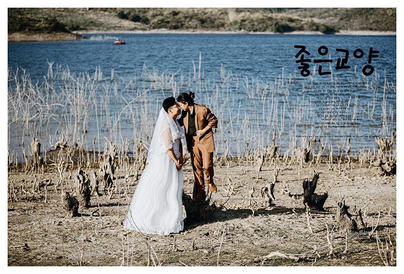 Bộ ảnh chàng mặc váy cưới, nàng mặc vest hoán đổi thân phận sốt mạng xã hội-7