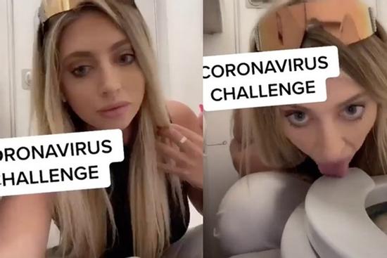 Cô gái bị ném đá vì liếm nhà vệ sinh trên máy bay bất chấp dịch bệnh