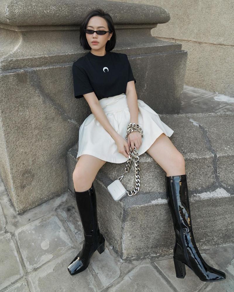 Linh Ka - Diệu Nhi đồng loạt lên đồ đen - trắng đơn giản nhưng vẫn chất lừ-3