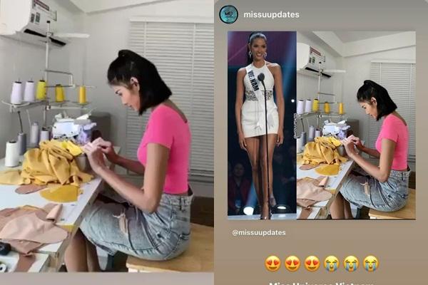 Bản tin Hoa hậu Hoàn vũ 18/3: Tứ hậu Lâm - Hương - Hen - Vân so kè đầm dạ hội-11