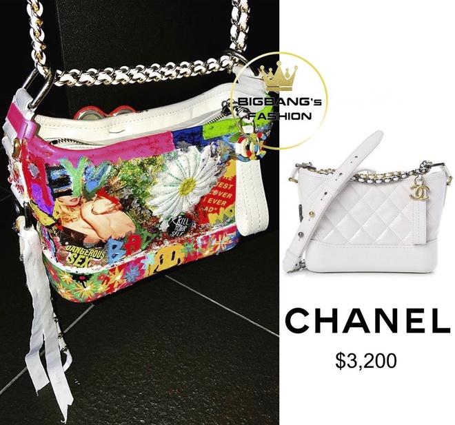 G-Dragon tô màu, vẽ hoa nữ tính lên túi Chanel 3.200 USD-4