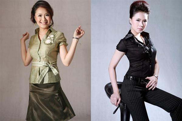 Hồng Diễm: Trước khi được khán giả biết đến với vai Mộc Miên trong phim truyền hình Cầu vồng tình yêu, Hồng Diễm là người mẫu tự do. Cô từng lọt vào top 10 cuộc thi Hoa hậu ngọc trai phương đông 2004. Chân dài cũng thử sức với nghề MC và gây ấn tượng với lối dẫn truyền cảm. Lúc trẻ, nữ diễn viên sinh năm 1982 sở hữu vẻ ngoài nữ tính với khuôn mặt khả ái, phúc hậu. Cô chuộng diện những bộ cánh kín đáo và thanh lịch.