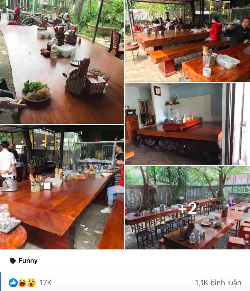 Anh chàng khoe gia đình bán bún bình dân, dân mạng soi kỹ mỗi bộ bàn ghế cho khách ngồi xơi có khi bằng cả gia tài-1