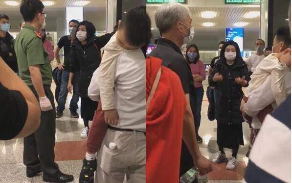 Clip: Nữ hành khách quát tháo ầm ĩ, dọa nạt an ninh sân bay Nội Bài, đòi về nhà cách ly mới chịu!-1
