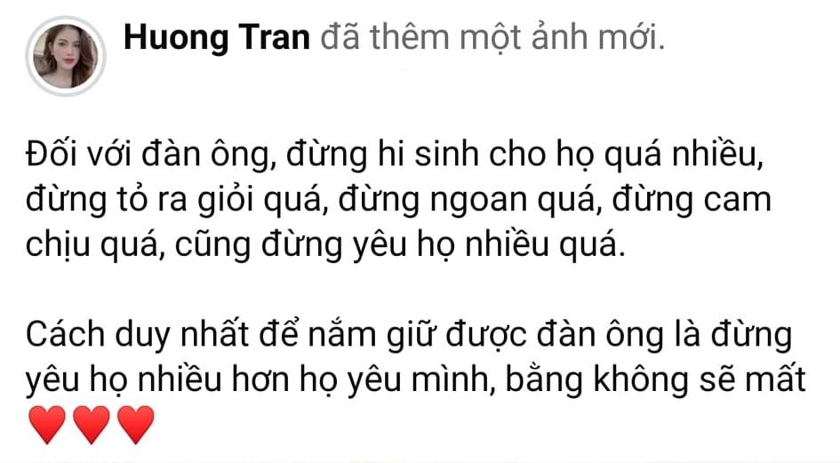 Triết lý tình yêu, vợ cũ Việt Anh bị dân mạng đá đểu cuộc hôn nhân đổ vỡ-1