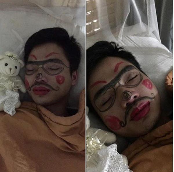 Anh chồng làm đủ việc nhà rồi mới dám đi nhậu vẫn bị vợ chơi khăm-4