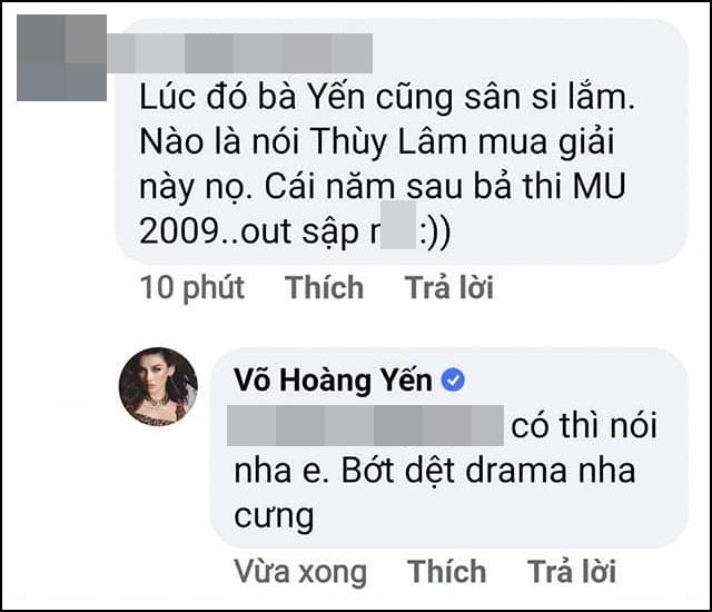 Võ Hoàng Yến phản ứng khi bị dân mạng chụp mũ hãm hại Thùy Lâm-2