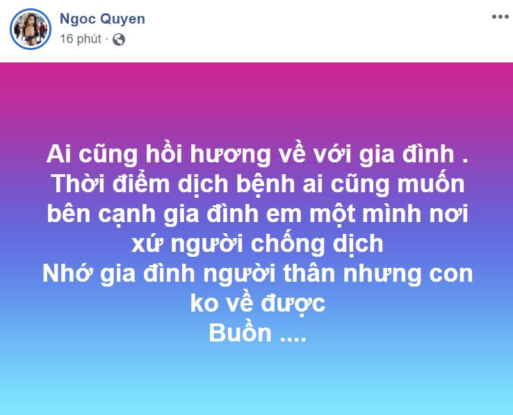 Không thể về quê giữa lúc dịch Covid-19 hoành hành nước Mỹ, Ngọc Quyên viết status đọc mà xót xa-1