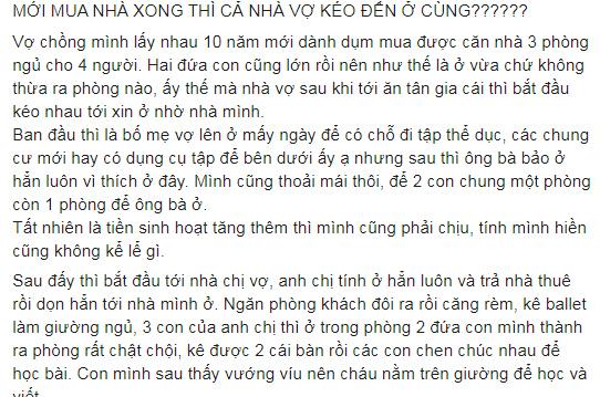 Tích cóp 10 năm mới mua được nhà, ngày về nhà mới, chàng rể nóng mặt vì cả nhà vợ 6 người kéo về ở chung-1