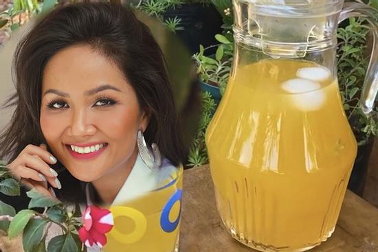 Học hoa hậu H'Hen Niê trổ tài làm trà ô long cam sả, chẳng cần ra hàng mua nữa rồi!