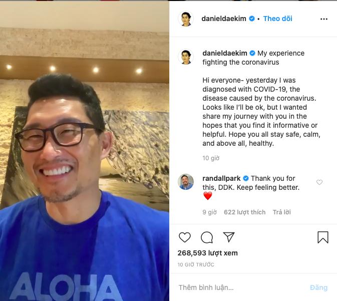 Nam diễn viên Hàn Quốc Daniel Dae Kim dương tính với SAR-CoV-2-2