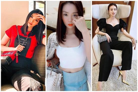 STREET STYLE: Lệ Quyên khoe eo bé 'bơi' trong váy nhưng chiếc túi tiền tỷ mới chính là tâm điểm