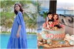 Con gái đầu tròn 2 tuổi, Hoa hậu Việt Nam 2012 Đặng Thu Thảo ẩn ý đang mang bầu lần nữa?