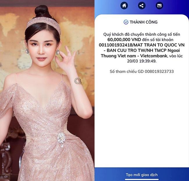 Hoa hậu Lê Âu Ngân Anh ủng hộ 60 triệu đồng phòng chống Covid-19-1